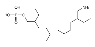 2-ethylhexan-1-amine,2-ethylhexyl dihydrogen phosphate结构式