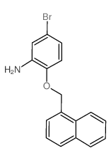 5-Bromo-2-(1-naphthylmethoxy)phenylamine结构式