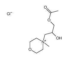 [2-hydroxy-3-(4-methylmorpholin-4-ium-4-yl)propyl] acetate,chloride结构式
