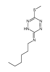 N-hexyl-6-methylsulfanyl-1,2,4,5-tetrazin-3-amine Structure