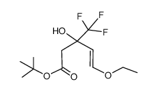 tert-butyl (E)-5-ethoxy-3-hydroxy-3-(trifluoromethyl)-4-pentenoate Structure