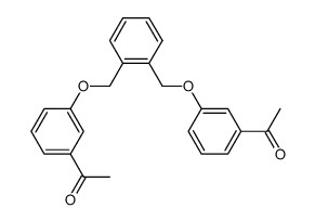 1-{3-[2-(3-acetylphenoxymethyl)benzyloxy]phenyl}ethanone结构式