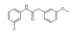 N-(3-fluorophenyl)-2-(3-methoxyphenyl)acetamide Structure