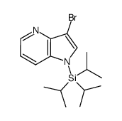 3-bromo-1-triisopropylsilanyl-1H-pyrrolo[3,2-b]pyridine结构式