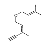 (Z)-3-methyl-5-(3-methyl-but-2-enyloxy)-pent-3-en-1-yne结构式