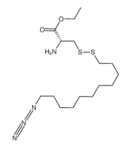 ethyl (R)-2-amino-3-[(11-azidoundecyl)disulfanyl]propanoate Structure