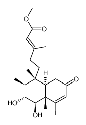 methyl-6α,7β-dihydroxy-2-oxo-13-E-kolavenoate methylester Structure