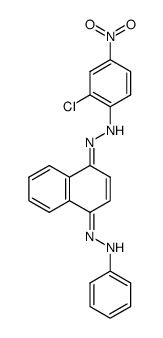 1.4-Naphthochinon-1-phenylhydrazon-4-<2-chlor-4-nitro-phenylhydrazon> Structure