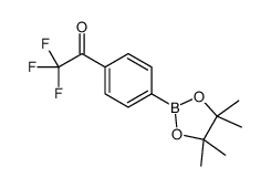 2,2,2-Trifluoroacetophenone-4-boronic acid pinacol ester结构式