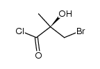 (R)-3-bromo-2-hydroxy-2-methylpropanoyl chloride Structure