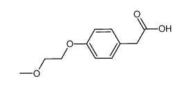 2-(4-(2-methoxyethoxy)phenyl)acetic acid结构式