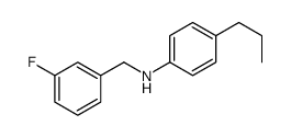 4-Ethyl-N-(3-fluorobenzyl)aniline结构式