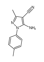 5-amino-3-cyano-1-(4-methylphenyl)-pyrazole Structure