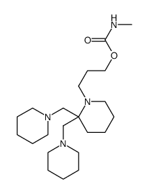 3-[2,2-bis(piperidin-1-ylmethyl)piperidin-1-yl]propyl N-methylcarbamate结构式