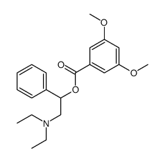 [2-(diethylamino)-1-phenylethyl] 3,5-dimethoxybenzoate Structure