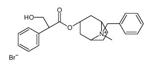 [(1R,5S)-8-benzyl-8-methyl-8-azoniabicyclo[3.2.1]octan-3-yl] 3-hydroxy-2-phenylpropanoate,bromide结构式