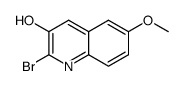 2-bromo-6-methoxy-quinolin-3-ol结构式