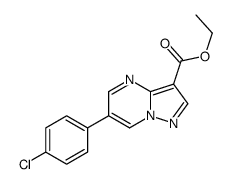 ethyl 6-(4-chlorophenyl)pyrazolo[1,5-a]pyrimidine-3-carboxylate结构式