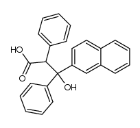 2,3-Diphenyl-3-(2'-naphthyl)-3-hydropropionsaeure结构式