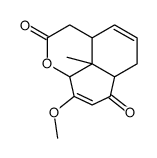 9-methoxy-9b-methyl-3,3a,6,6a,9a,9b-hexahydrobenzo[de]chromene-2,7-dione结构式