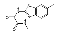 N-methyl-N'-(6-methyl-1,3-benzothiazol-2-yl)oxamide Structure