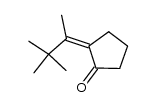 (Z)-2-(1,2,2-trimethylpropylidene)cyclopentanone结构式