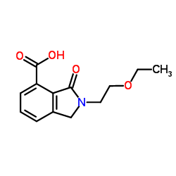 2-(2-Ethoxyethyl)-3-oxo-4-isoindolinecarboxylic acid Structure