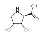 D-Proline, 3,4-dihydroxy-, (2alpha,3beta,4beta)- (9CI)结构式
