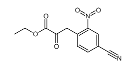 3-(4-cyano-2-nitro-phenyl)-2-oxo-propionic acid ethyl ester Structure