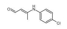 β-(p-chloroanilino)crotonaldehyde Structure