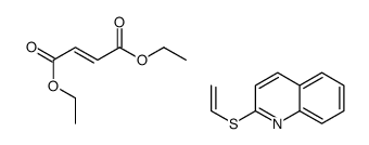 diethyl (Z)-but-2-enedioate,2-ethenylsulfanylquinoline结构式
