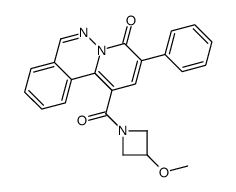 1-(3-methoxyazetidine-1-carbonyl)-3-phenylpyrido[2,1-a]phthalazin-4-one Structure