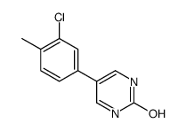 5-(3-chloro-4-methylphenyl)-1H-pyrimidin-2-one结构式