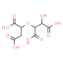 2-(1,2-dicarboxyethoxy)-3-hydroxybutanedioic acid结构式