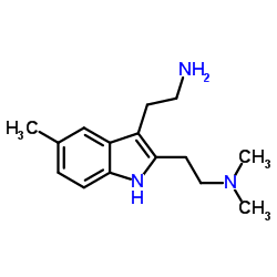 2-[3-(2-Aminoethyl)-5-methyl-1H-indol-2-yl]-N,N-dimethylethanamine Structure