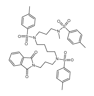 N-(4,9,13-tritosyl-4,9,13-triazatetradecyl)phthalimide结构式