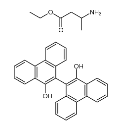 ethyl 3-aminobutanoate compound with [9,9'-biphenanthrene]-10,10'-diol (1:1)结构式