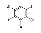 1,3-dibromo-4-chloro-5-fluoro-2-iodobenzene Structure