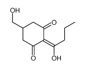 2-(1-hydroxybutylidene)-5-(hydroxymethyl)cyclohexane-1,3-dione Structure