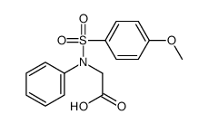 2-(N-(4-methoxyphenyl)sulfonylanilino)acetic acid结构式