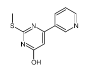 2-methylsulfanyl-6-pyridin-3-yl-1H-pyrimidin-4-one Structure