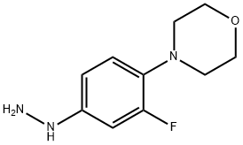 (3-Fluoro-4-morpholin-4-yl-phenyl)-hydrazine Structure