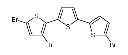 2,4,5"-tribromo-2,2',5',2"-terthiophene Structure