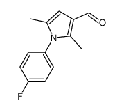 1-(4-fluorophenyl)-2,5-dimethylpyrrole-3-carbaldehyde structure