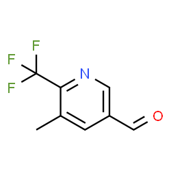 3-Methyl-2-(trifluoromethyl)pyridine-5-carbaldehyde结构式