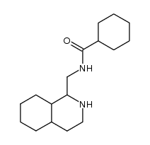 1-cycloheksylcarbonylaminomethylperhydroisoquinoline结构式