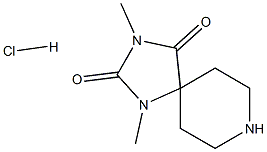 1,3-dimethyl-1,3,8-triazaspiro[4.5]decane-2,4-dione hydrochloride结构式