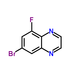 7-Bromo-5-fluoroquinoxaline Structure