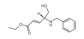 ethyl (E,R)-4-(N-benzylamino)-5-hydroxy-2-pentenoate Structure