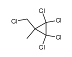 1,1,2,2-tetrachloro-3-chloromethyl-3-methylcyclopropane结构式